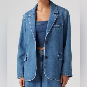 LEVIS Dark wash denim blazer - XL